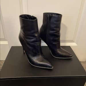 Aldo Black Leather Booties